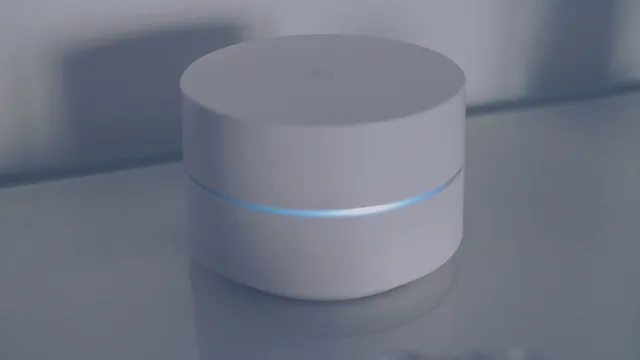 A clean and modern minimalist design of a white round electronic device with a blue light ring on a reflective glass surface. Six households, six parental controls setups: what actually got turned on?